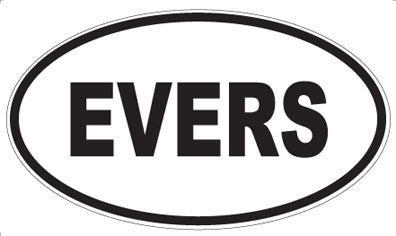 EVERS - Oval Sticker