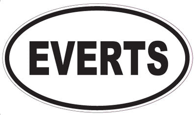 EVERTS - Oval Sticker