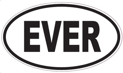 EVER - Oval Sticker