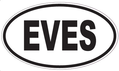 EVES - Oval Sticker