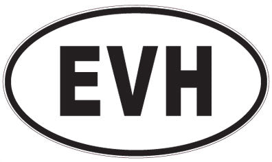EVH - 3 Letter Initials Oval Magnet