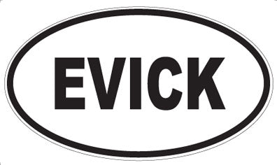 EVICK - Oval Sticker