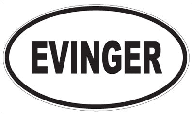 EVINGER - Oval Sticker