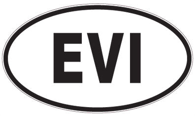 EVI - 3 Letter Initials Oval Magnet