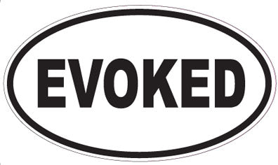 EVOKED - Oval Sticker