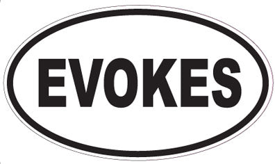 EVOKES - Oval Sticker