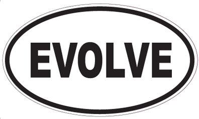 EVOLVE - Oval Sticker