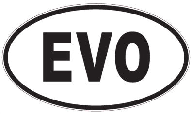 EVO - 3 Letter Initials Oval Magnet