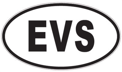 EVS - 3 Letter Initials Oval Magnet