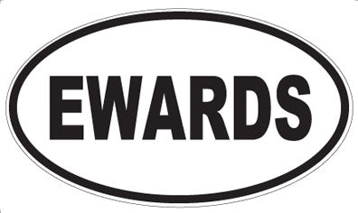 EWARDS - Oval Sticker