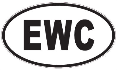 EWC - 3 Letter Initials Oval Magnet