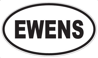 EWENS - Oval Sticker