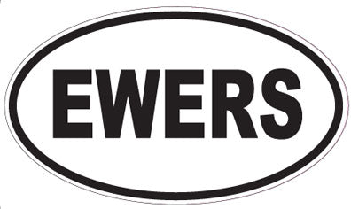 EWERS - Oval Sticker