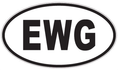 EWG - 3 Letter Initials Oval Magnet