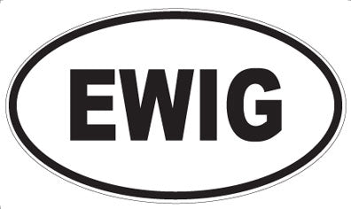 EWIG - Oval Magnet