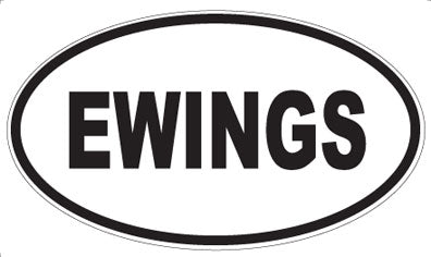 EWINGS - Oval Magnet