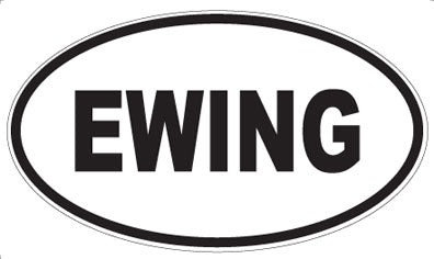 EWING - Oval Magnet