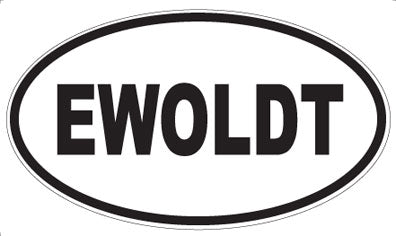 EWOLDT - Oval Sticker