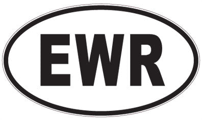 EWR - 3 Letter Initials Oval Magnet