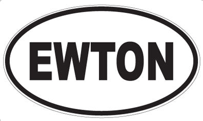 EWTON - Oval Sticker
