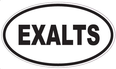 EXALTS - Oval Sticker