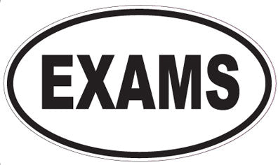 EXAMS - Oval Magnet