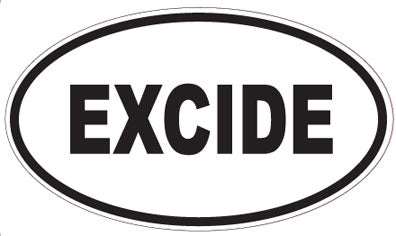 EXCIDE - Oval Sticker