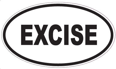 EXCISE - Oval Sticker
