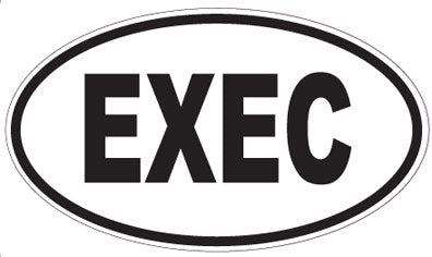 EXEC - Oval Sticker