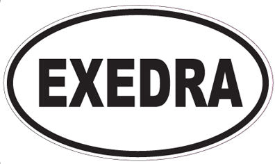 EXEDRA - Oval Sticker