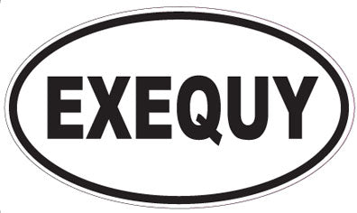 EXEQUY - Oval Sticker