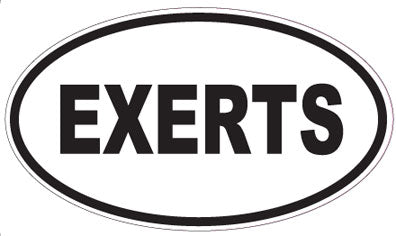 EXERTS - Oval Sticker