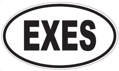 EXES - Oval Sticker
