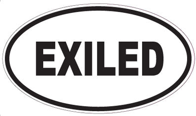 EXILED - Oval Sticker