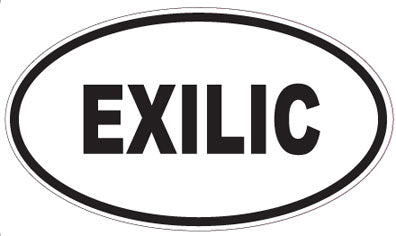 EXILIC - Oval Sticker