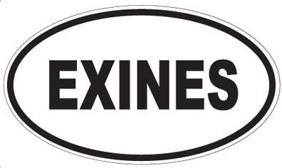 EXINES - Oval Sticker