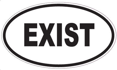 EXIST - Oval Sticker
