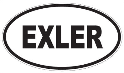 EXLER - Oval Sticker
