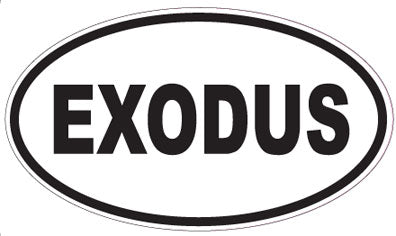 EXODUS - Oval Sticker