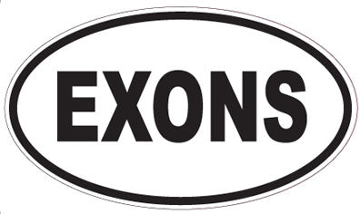 EXONS - Oval Magnet