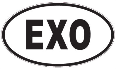 EXO - 3 Letter Initials Oval Magnet