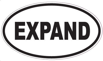 EXPAND - Oval Sticker