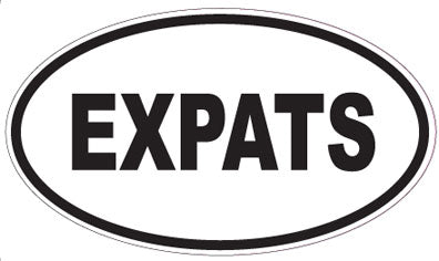 EXPATS - Oval Sticker
