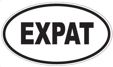 EXPAT - Oval Magnet