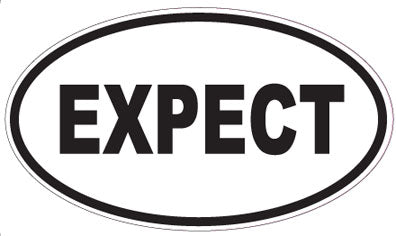 EXPECT - Oval Sticker