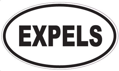 EXPELS - Oval Sticker