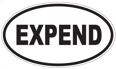 EXPEND - Oval Sticker