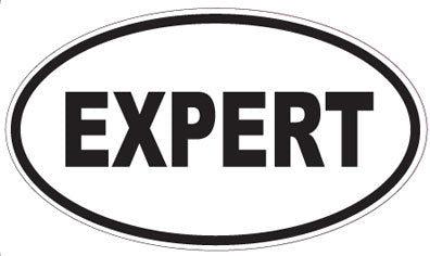 EXPERT - Oval Sticker