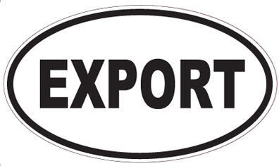 EXPORT - Oval Sticker
