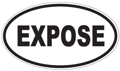EXPOSE - Oval Sticker